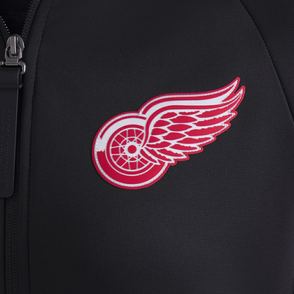 Detroit Red Wings Fanatics Women's Authentic Pro Rink Raglan Full-Zip Hoodie - Black Hoodies