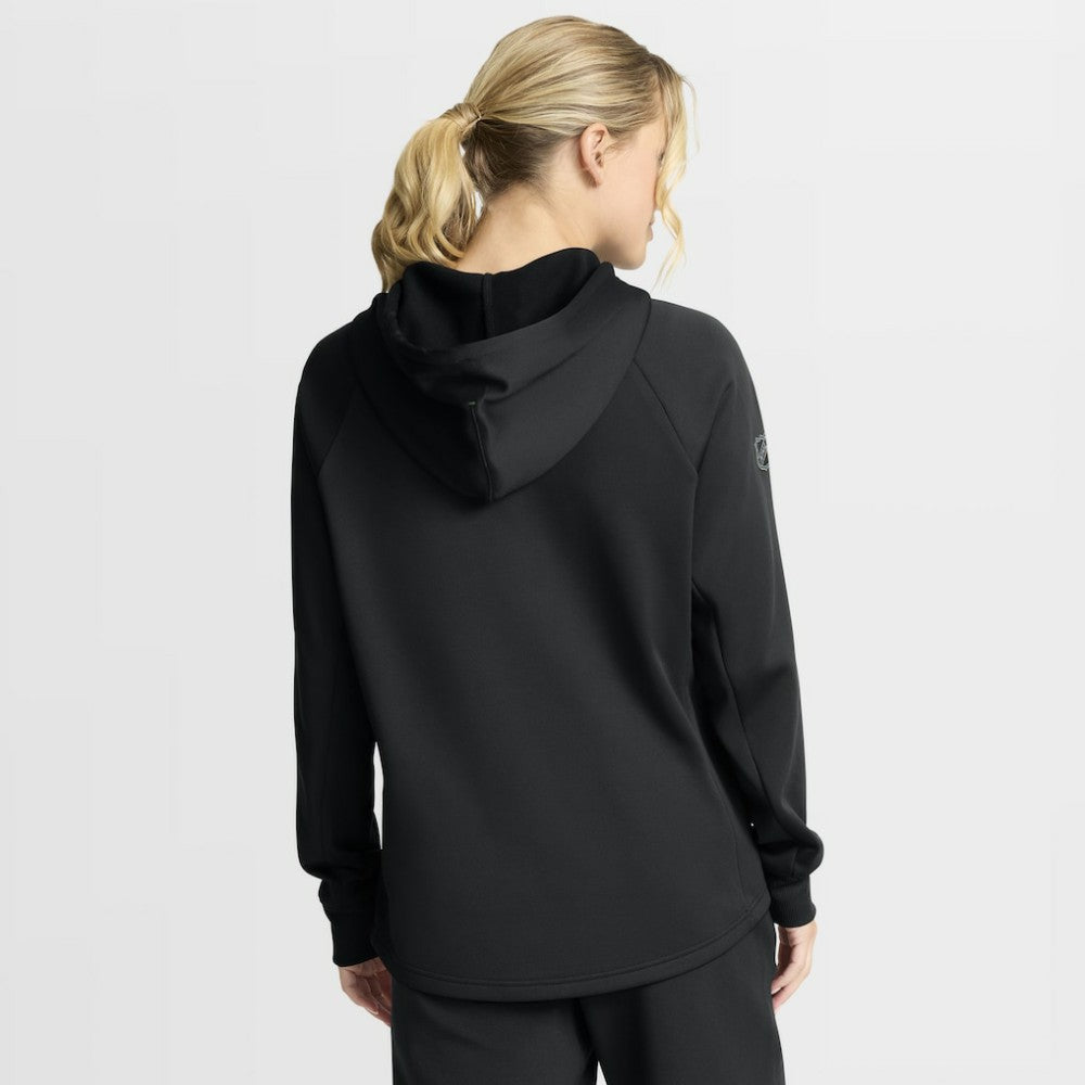 Minnesota Wild Fanatics Women's Authentic Pro Rink Raglan Full-Zip Hoodie - Black Hoodies