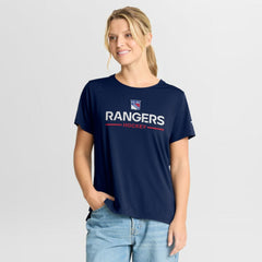 New York Rangers Fanatics Women's Authentic Pro Rink Tech T-Shirt - Navy T-shirts