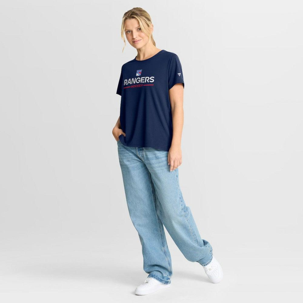 New York Rangers Fanatics Women's Authentic Pro Rink Tech T-Shirt - Navy T-shirts