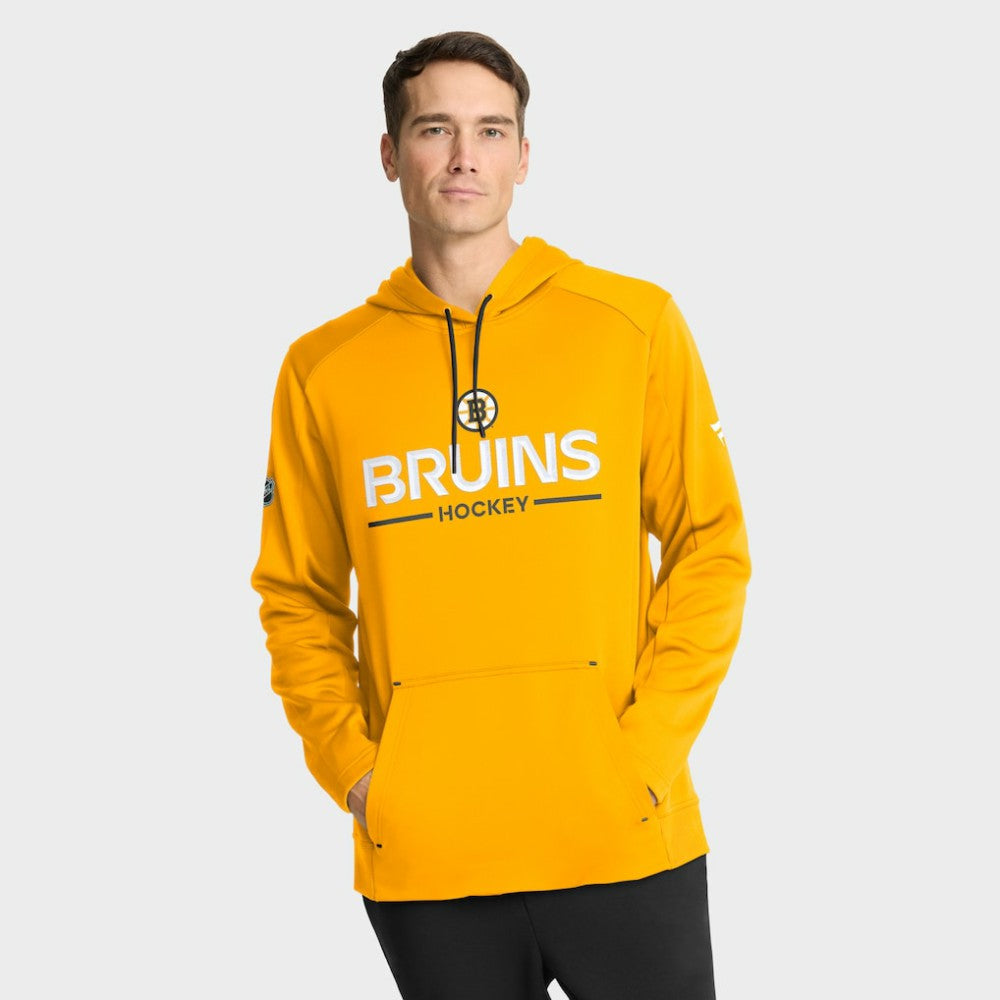 Boston Bruins Fanatics Authentic Pro Rink Hoodie - Gold Hoodies
