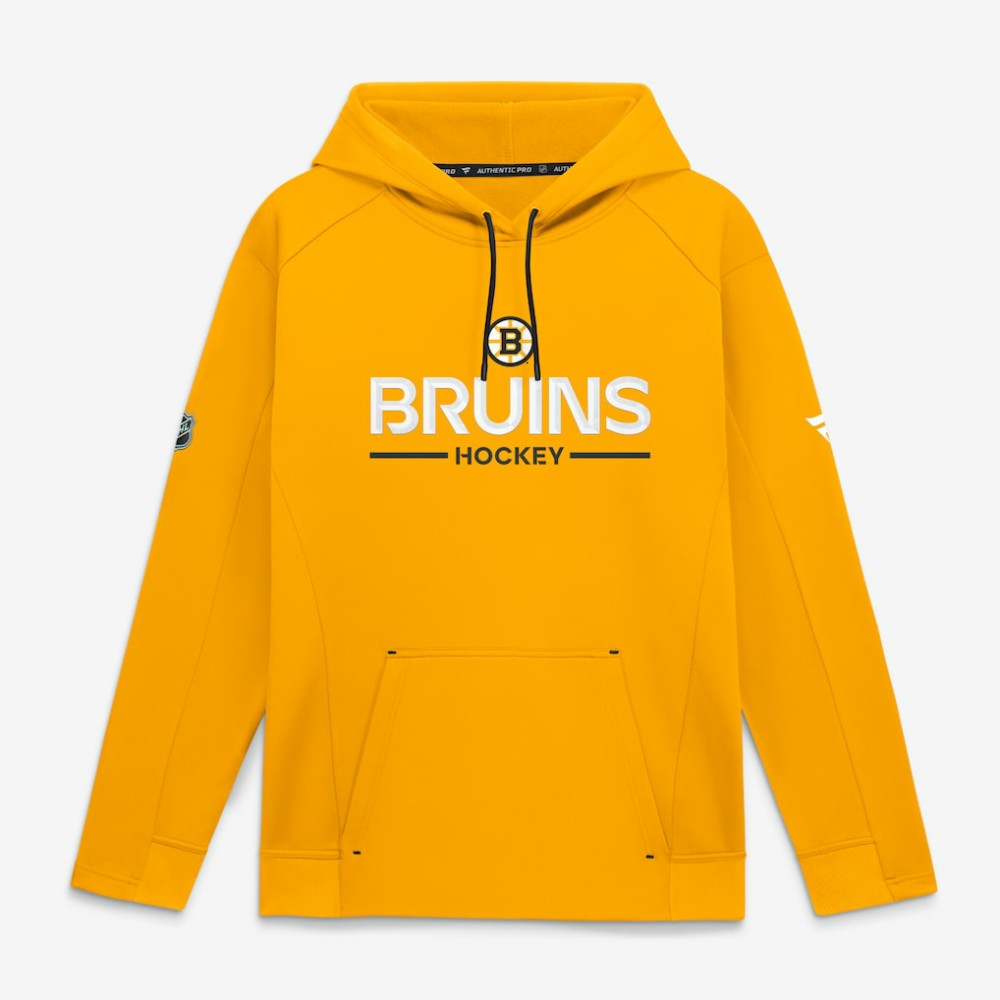 Boston Bruins Fanatics Authentic Pro Rink Hoodie - Gold Hoodies