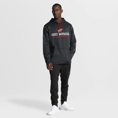 Detroit Red Wings Fanatics Authentic Pro Rink Hoodie - Black Hoodies