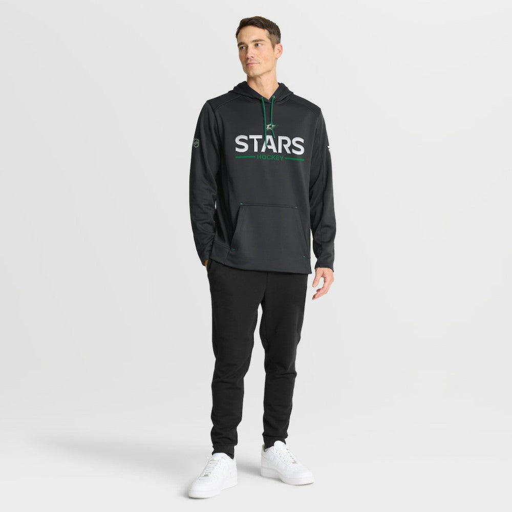 Dallas Stars Fanatics Authentic Pro Rink Hoodie - Black Hoodies