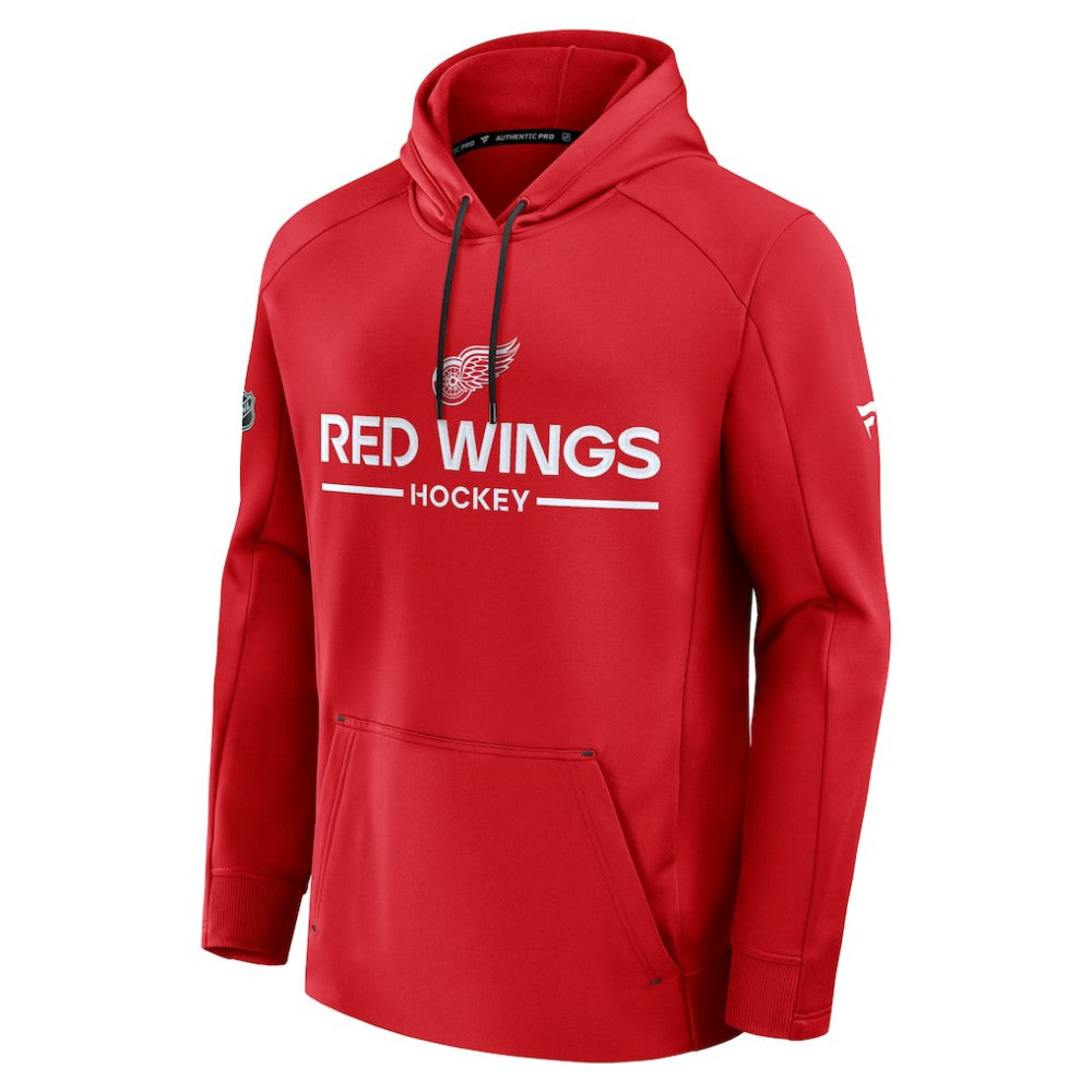 Detroit Red Wings Fanatics Authentic Pro Rink Hoodie - Red Hoodies