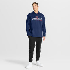 Montreal Canadiens Fanatics Authentic Pro Rink Hoodie - Navy Hoodies
