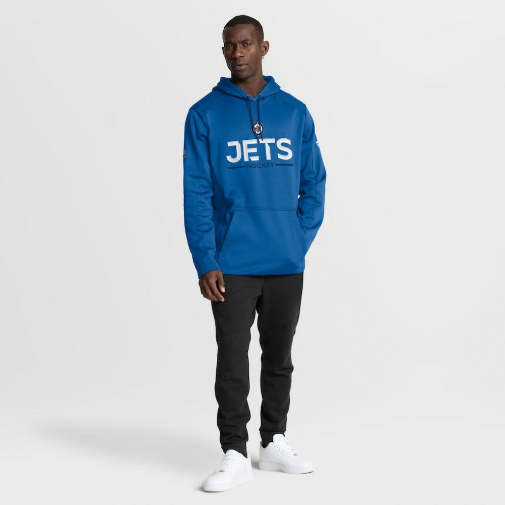 Winnipeg Jets Fanatics Authentic Pro Rink Hoodie - Blue Hoodies