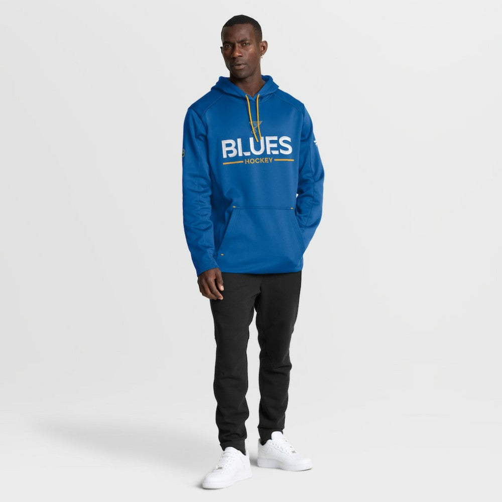 St. Louis Blues Fanatics Authentic Pro Rink Hoodie - Blue Hoodies