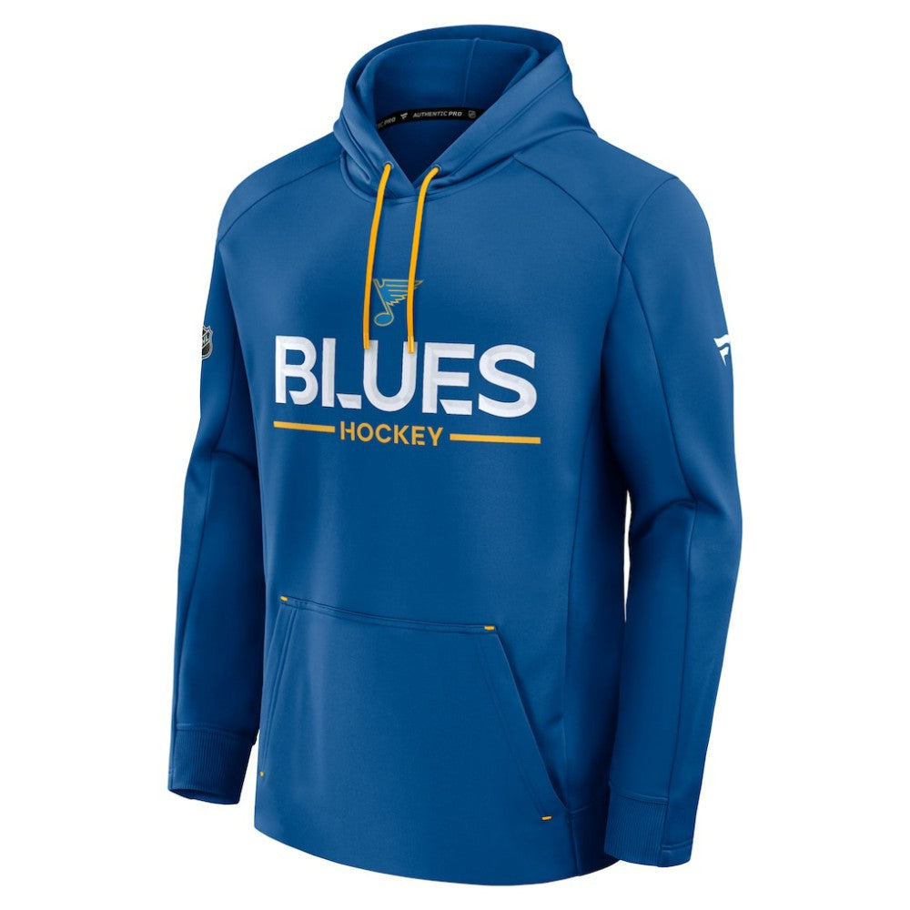 St. Louis Blues Fanatics Authentic Pro Rink Hoodie - Blue Hoodies