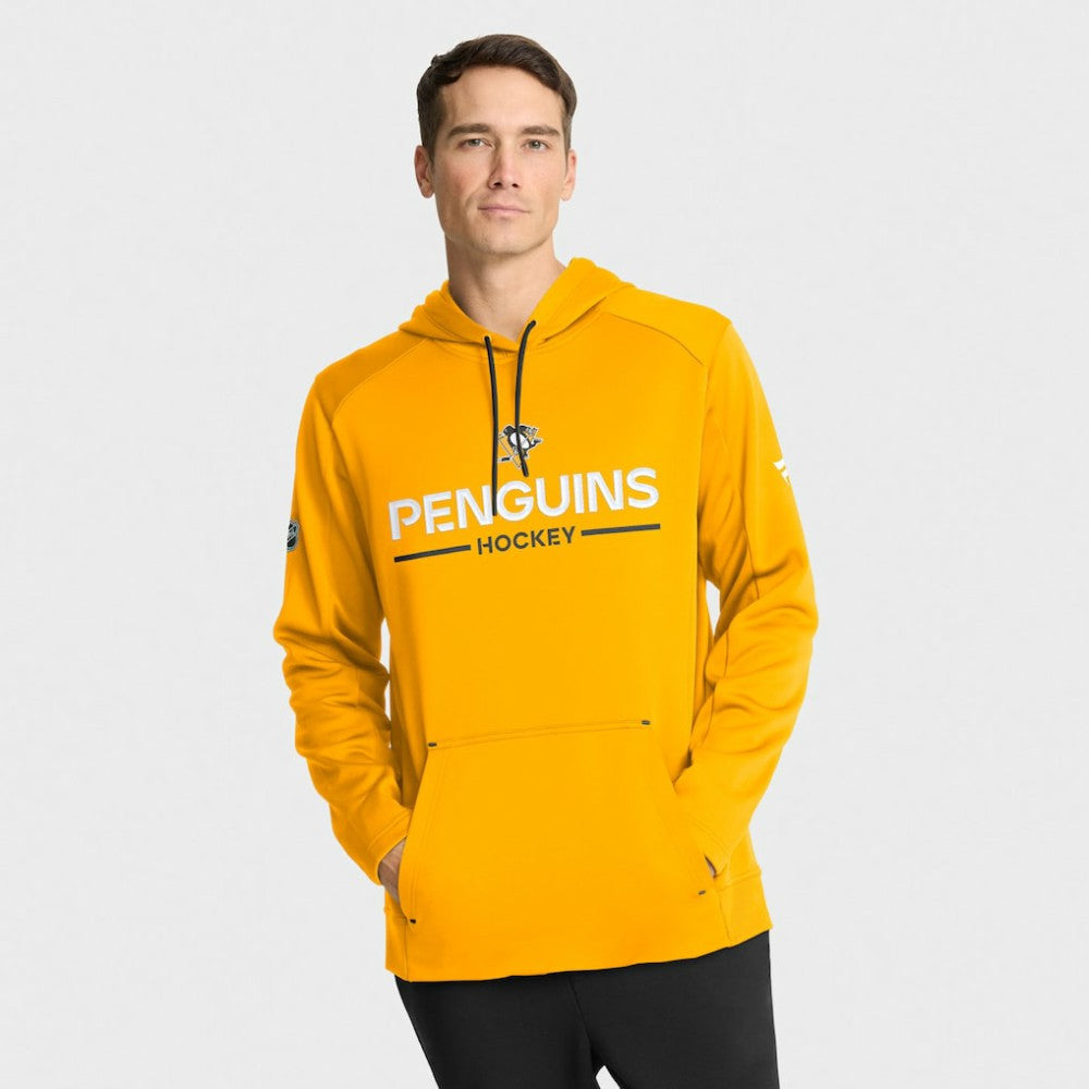 Pittsburgh Penguins Fanatics Authentic Pro Rink Hoodie - Gold Hoodies