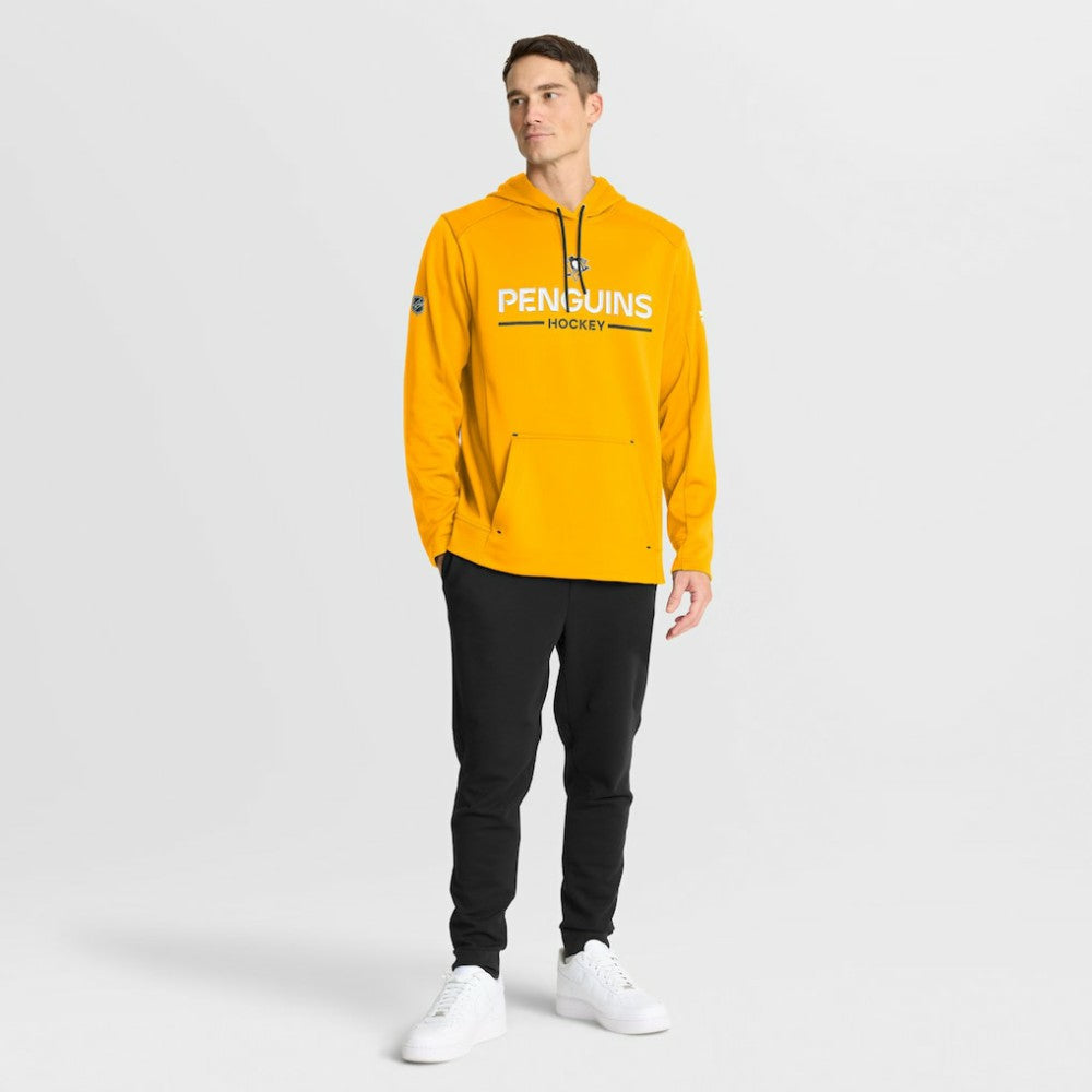Pittsburgh Penguins Fanatics Authentic Pro Rink Hoodie - Gold Hoodies