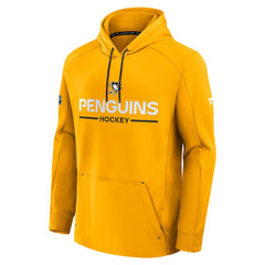 Pittsburgh Penguins Fanatics Authentic Pro Rink Hoodie - Gold Hoodies