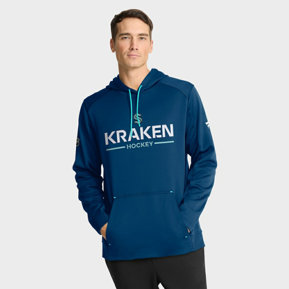 Seattle Kraken Fanatics Authentic Pro Rink Hoodie - Deep Sea Blue Hoodies