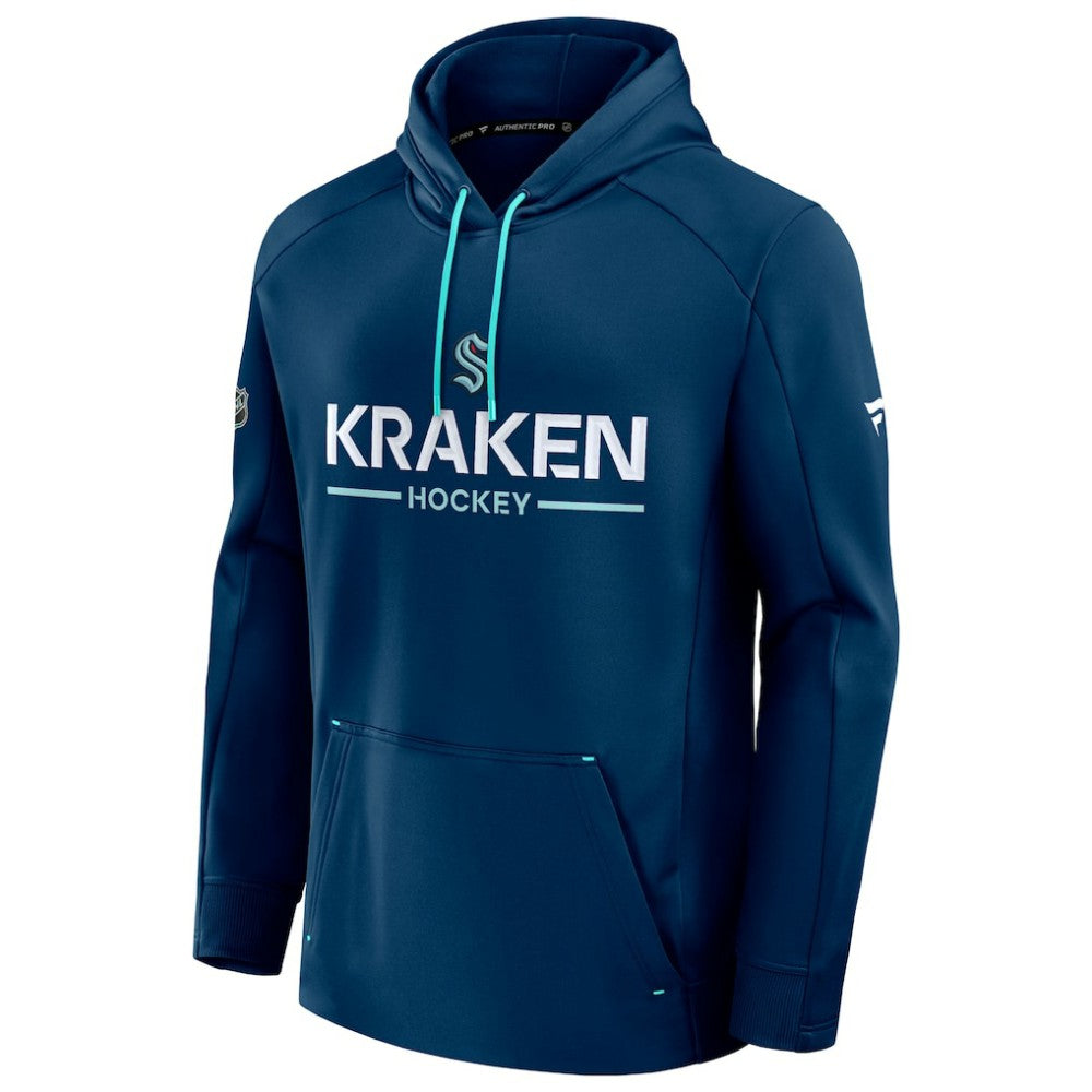 Seattle Kraken Fanatics Authentic Pro Rink Hoodie - Deep Sea Blue Hoodies