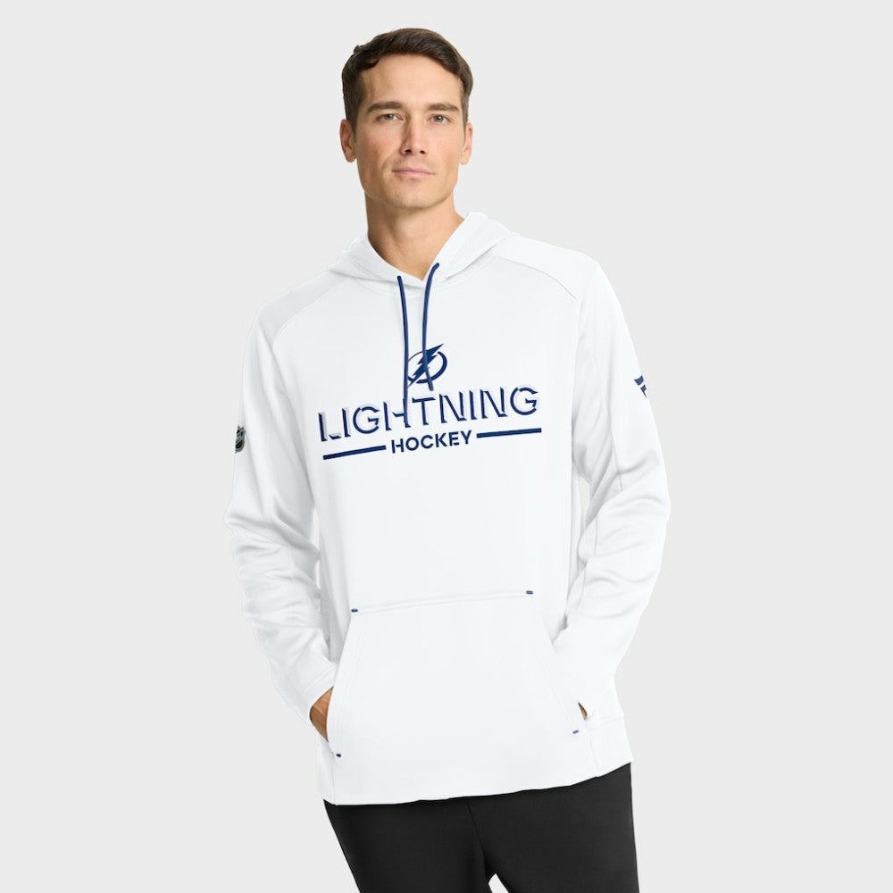 Tampa Bay Lightning Fanatics Authentic Pro Rink Hoodie - White Hoodies