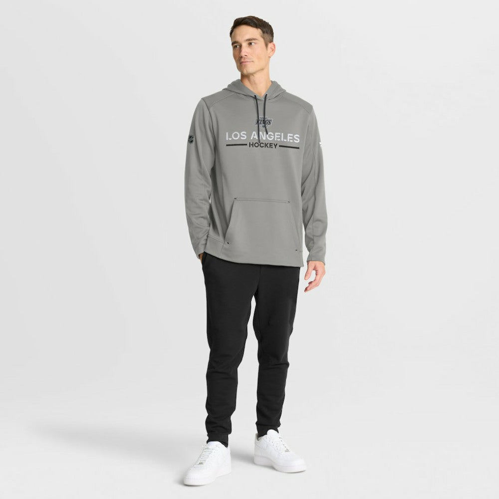 Los Angeles Kings Fanatics Authentic Pro Rink Hoodie - Silver Hoodies
