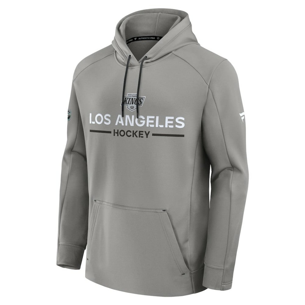 Los Angeles Kings Fanatics Authentic Pro Rink Hoodie - Silver Hoodies