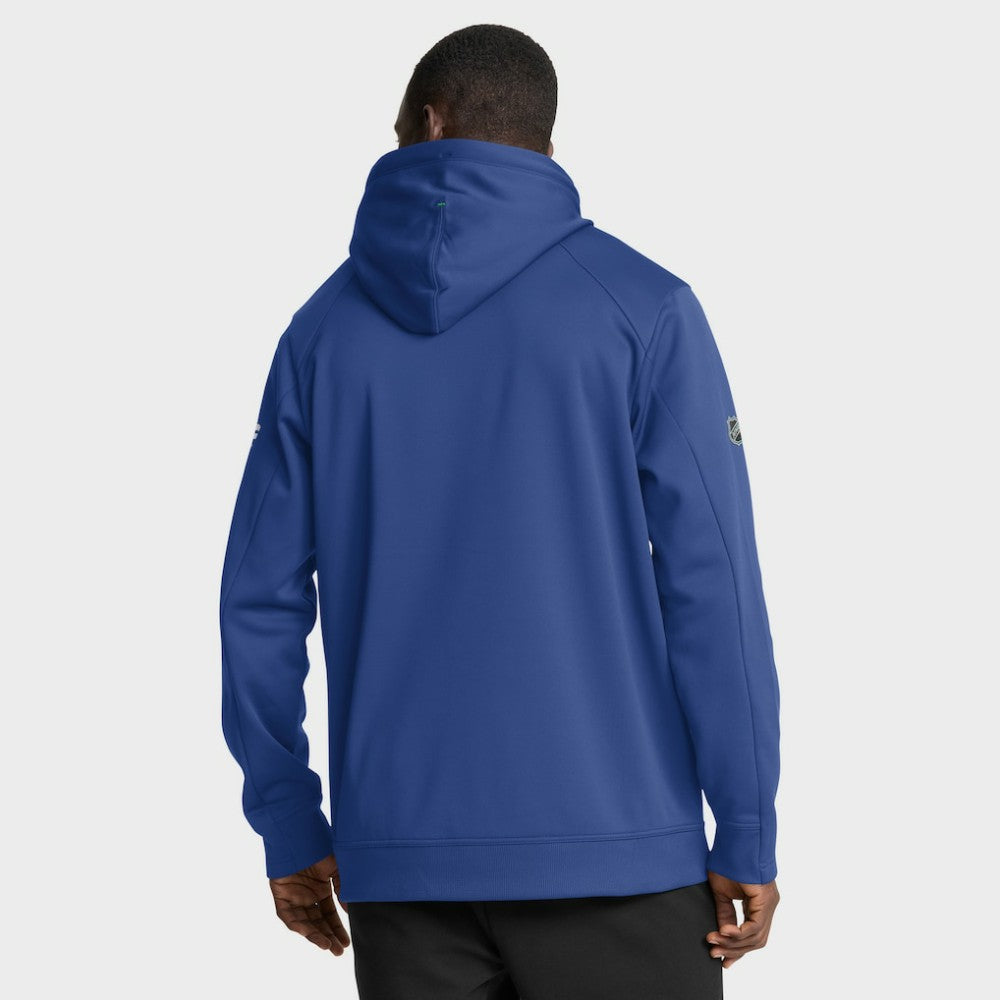 Vancouver Canucks Fanatics Authentic Pro Rink Hoodie - Blue Hoodies