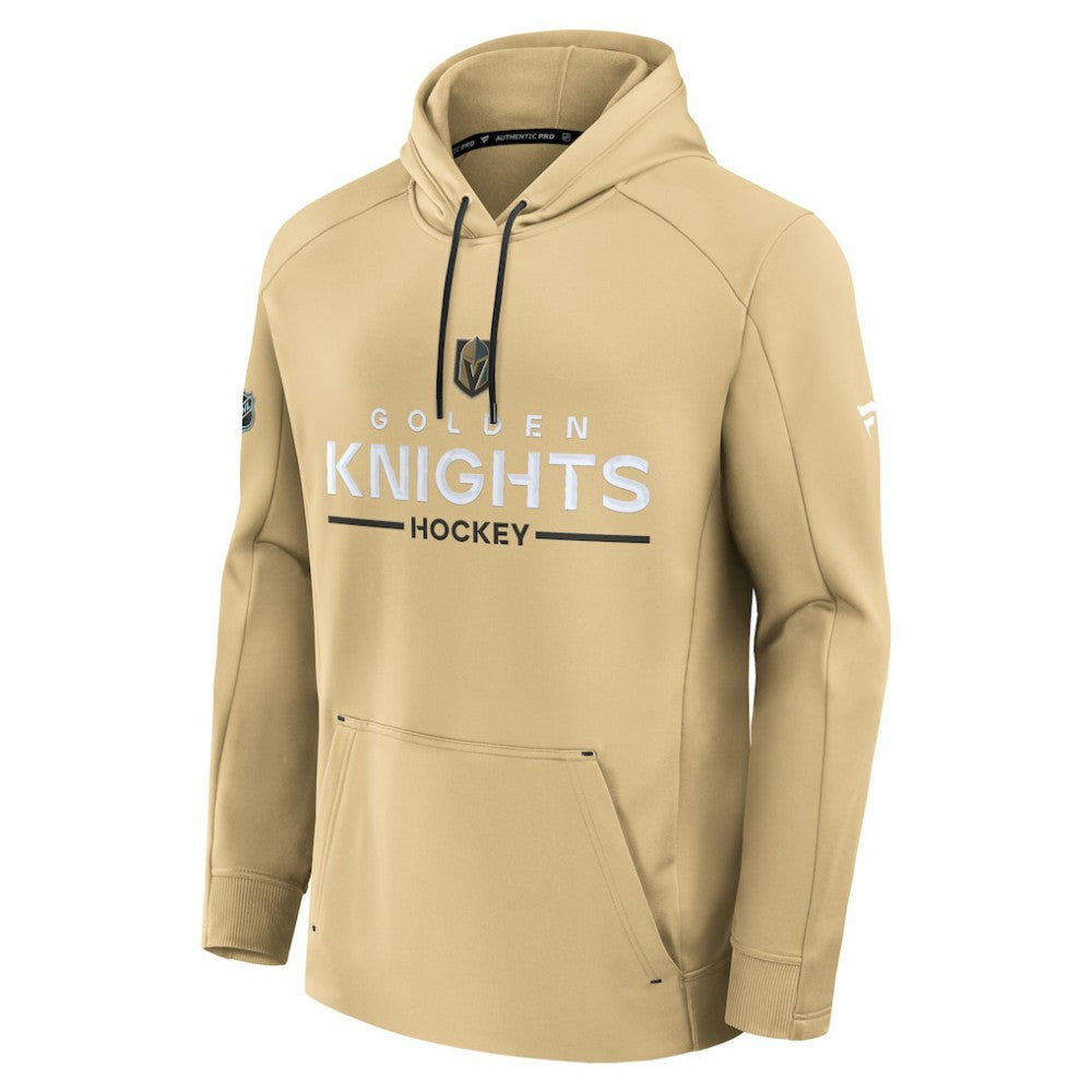 Vegas Golden Knights Fanatics Authentic Pro Rink Hoodie - Gold Hoodies