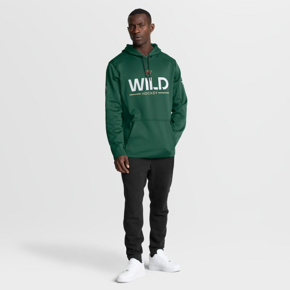Minnesota Wild Fanatics Authentic Pro Rink Hoodie - Green Hoodies