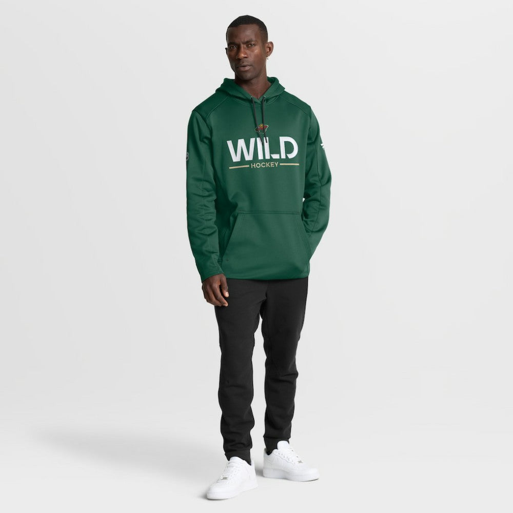 Minnesota Wild Fanatics Authentic Pro Rink Hoodie - Green Hoodies