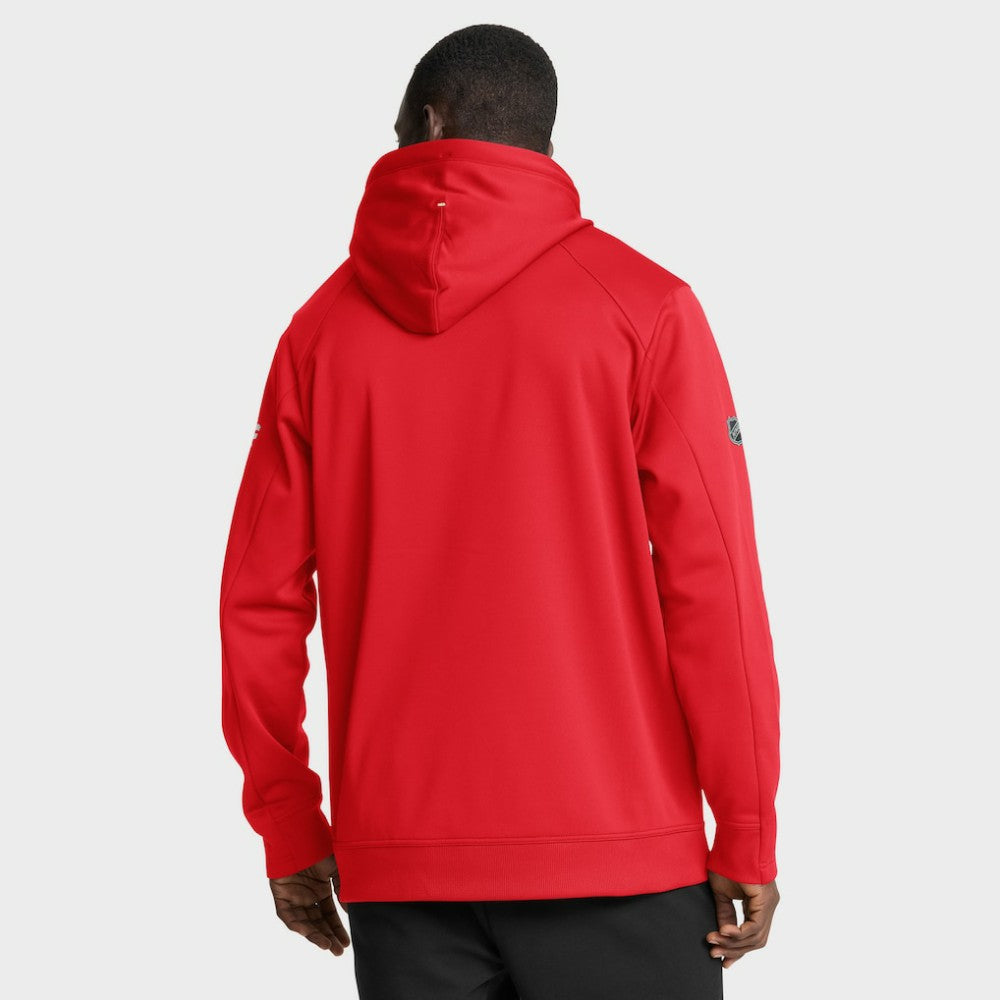 Detroit Red Wings Fanatics Authentic Pro Centennial Rink Hoodie - Red Hoodies