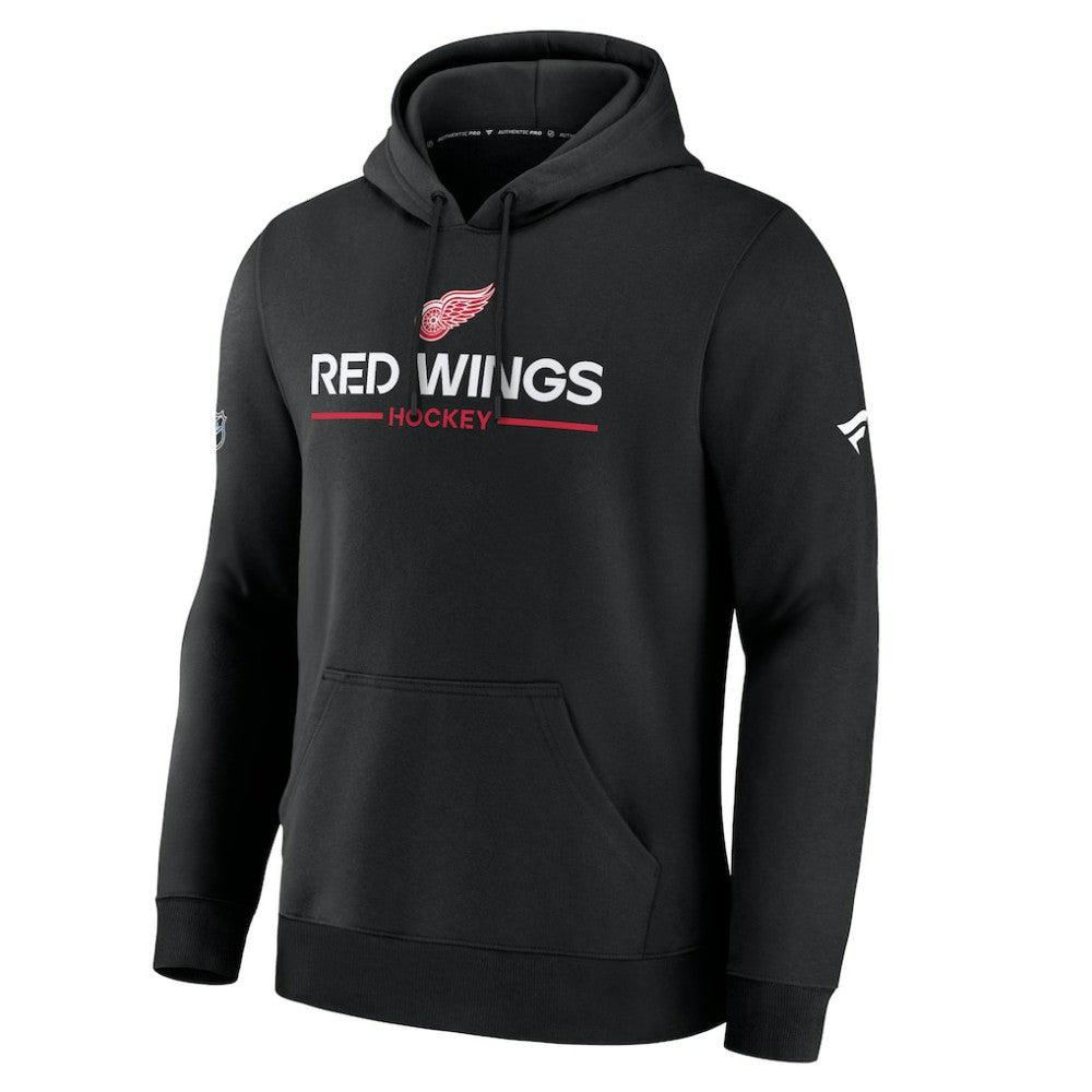 Detroit Red Wings Fanatics Authentic Pro Primary Hoodie - Black Hoodies