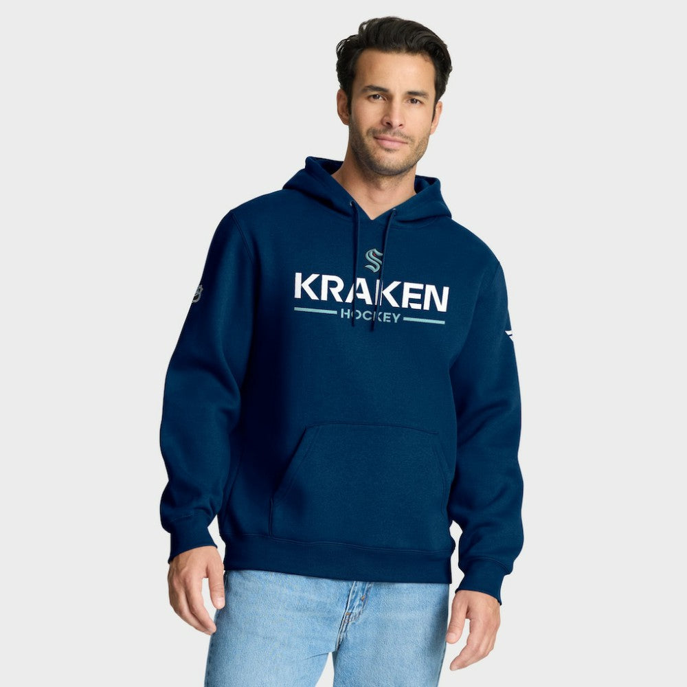 Seattle Kraken Fanatics Authentic Pro Primary Hoodie - Deep Sea Blue Hoodies
