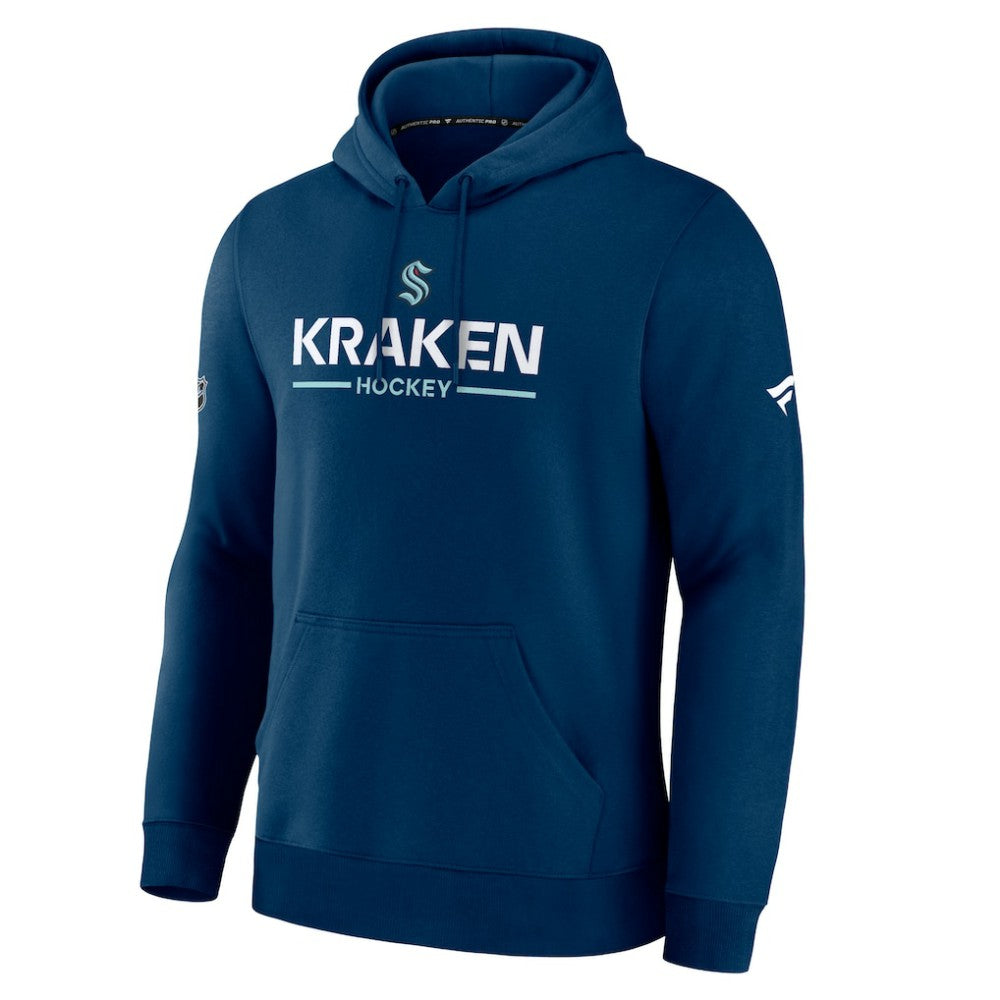 Seattle Kraken Fanatics Authentic Pro Primary Hoodie - Deep Sea Blue Hoodies