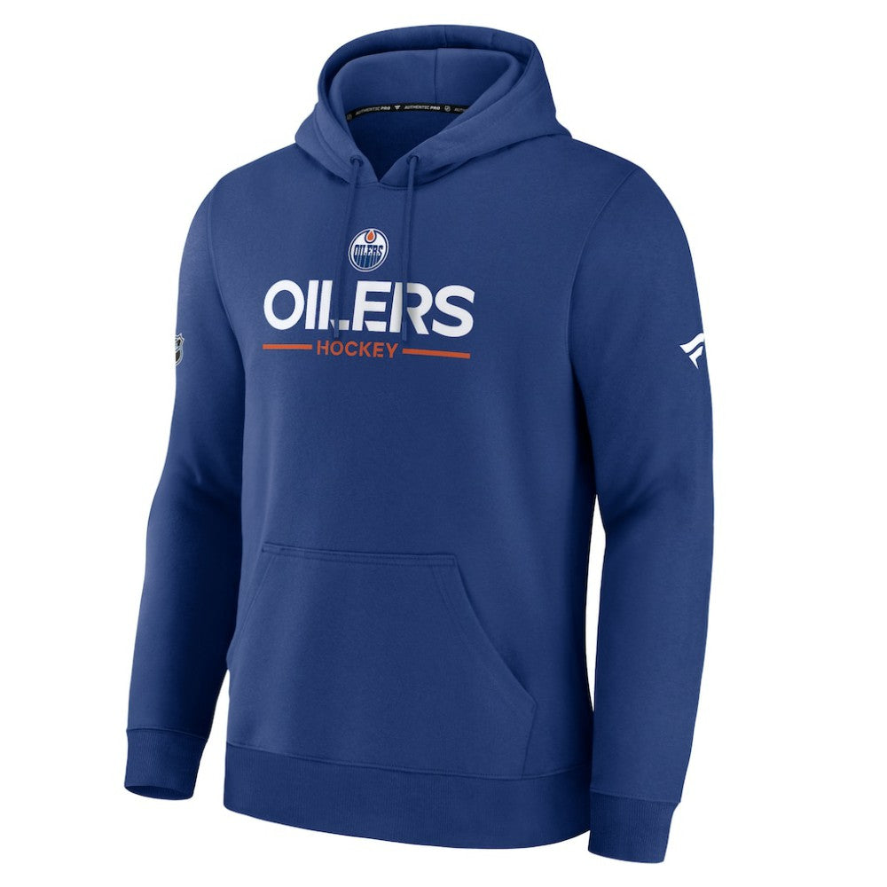 Edmonton Oilers Fanatics Authentic Pro Primary Hoodie - Royal Hoodies