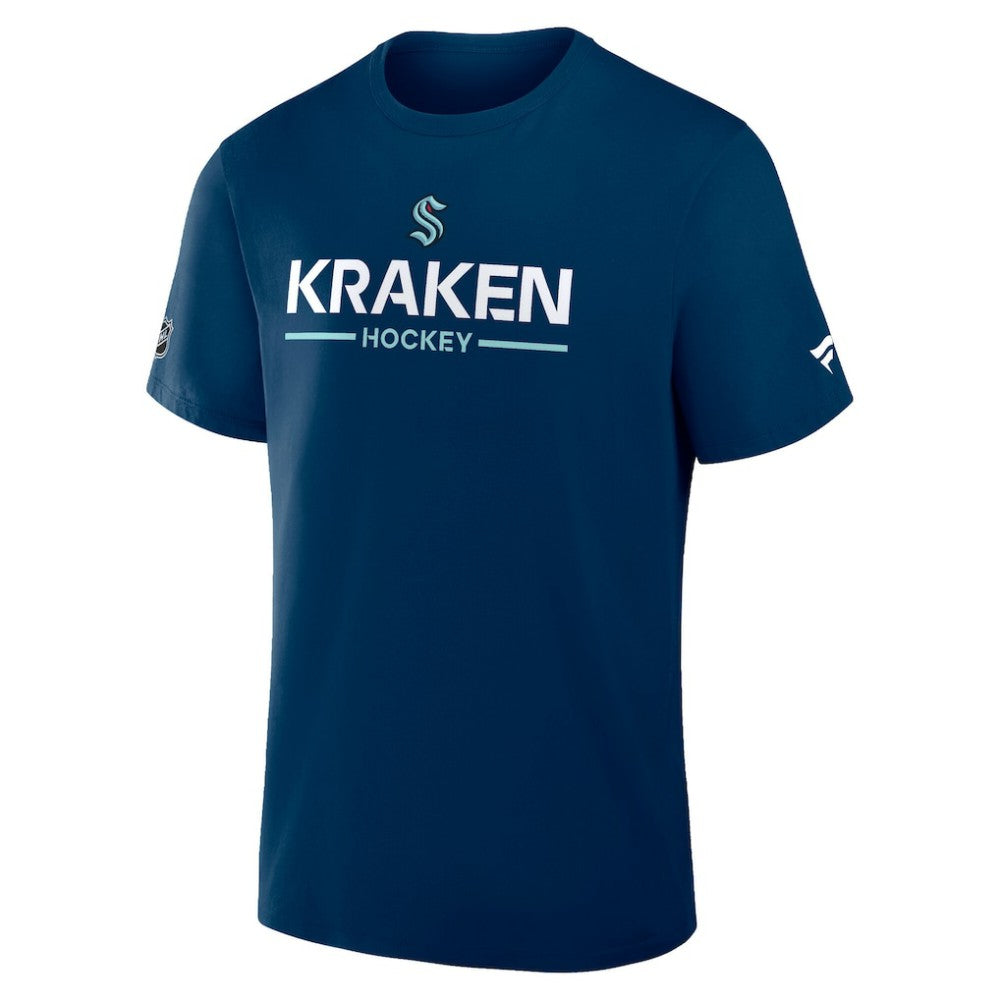 Seattle Kraken Fanatics Authentic Pro Primary T-Shirt - Deep Sea Blue T-shirts