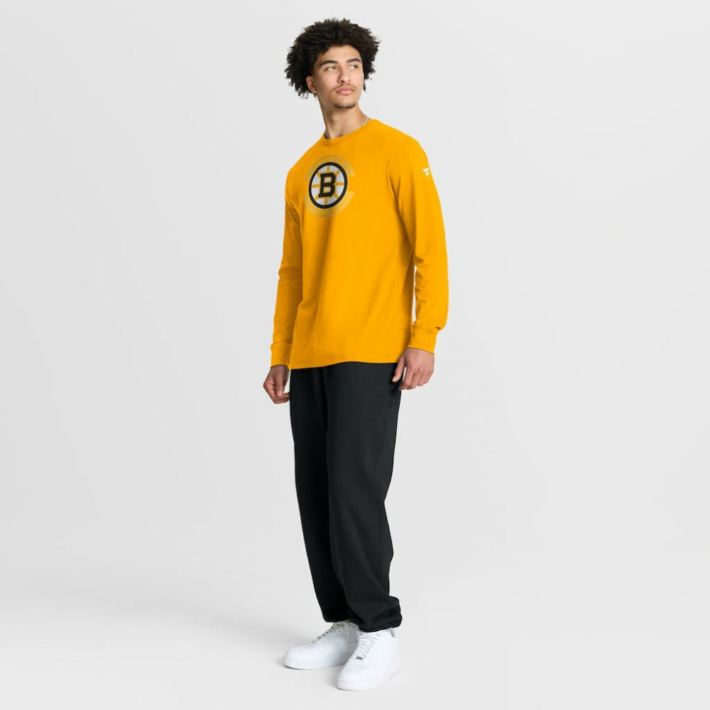 Boston Bruins Fanatics Authentic Pro Property Of Practice Long Sleeve T-Shirt - Gold T-shirts