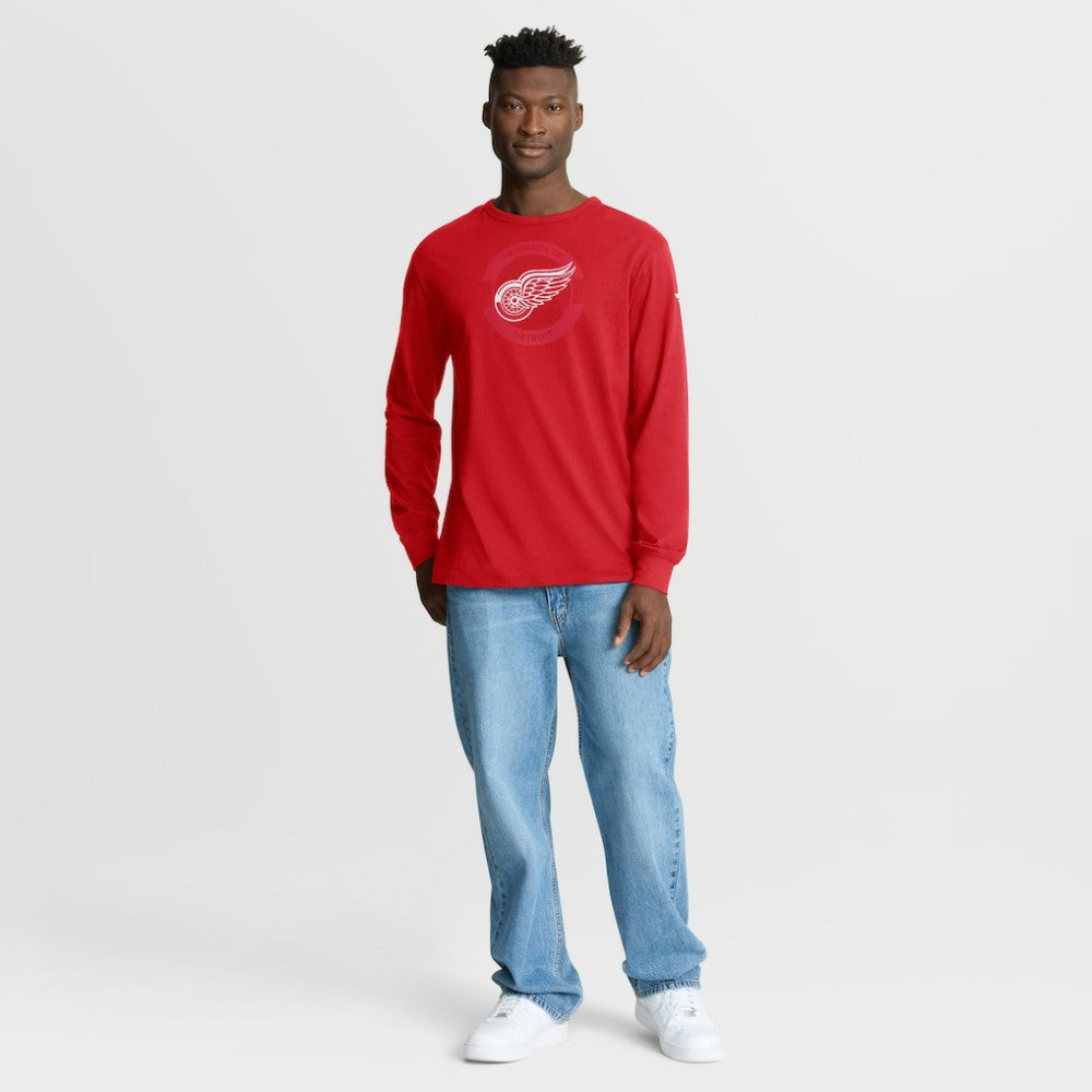 Detroit Red Wings Fanatics Authentic Pro Property Of Practice Long Sleeve T-Shirt - Red T-shirts