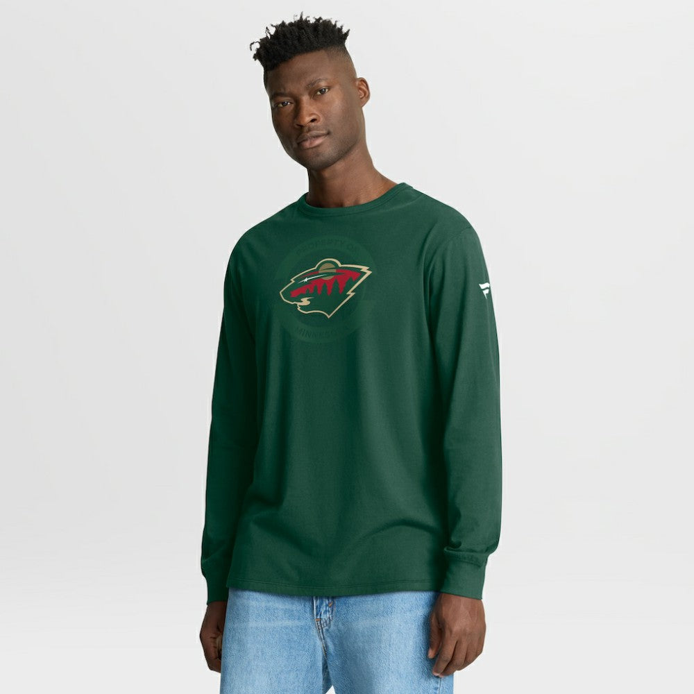 Minnesota Wild Fanatics Authentic Pro Property Of Practice Long Sleeve T-Shirt - Green T-shirts