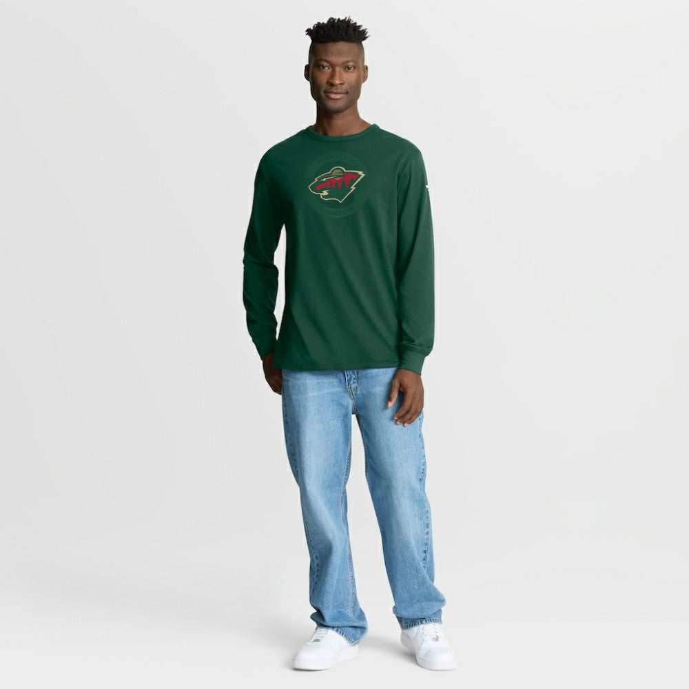 Minnesota Wild Fanatics Authentic Pro Property Of Practice Long Sleeve T-Shirt - Green T-shirts