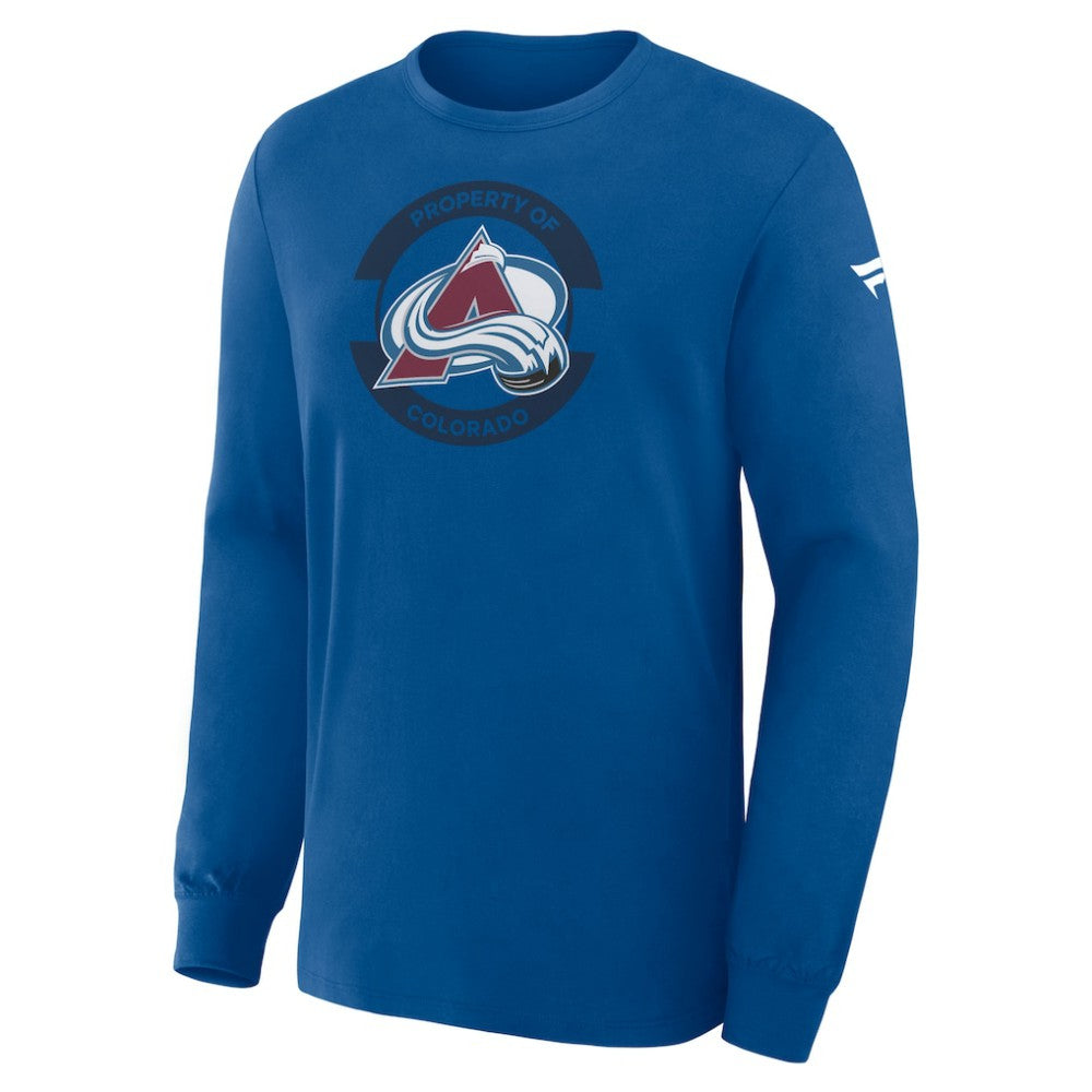 Colorado Avalanche Fanatics Authentic Pro Property Of Practice Long Sleeve T-Shirt - Blue T-shirts