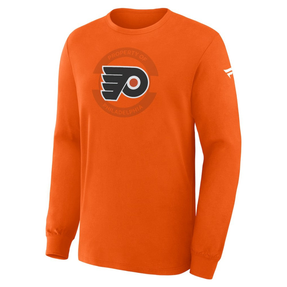 Philadelphia Flyers Fanatics Authentic Pro Property Of Practice Long Sleeve T-Shirt - Orange T-shirts