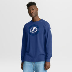 Tampa Bay Lightning Fanatics Authentic Pro Property Of Practice Long Sleeve T-Shirt - Blue T-shirts
