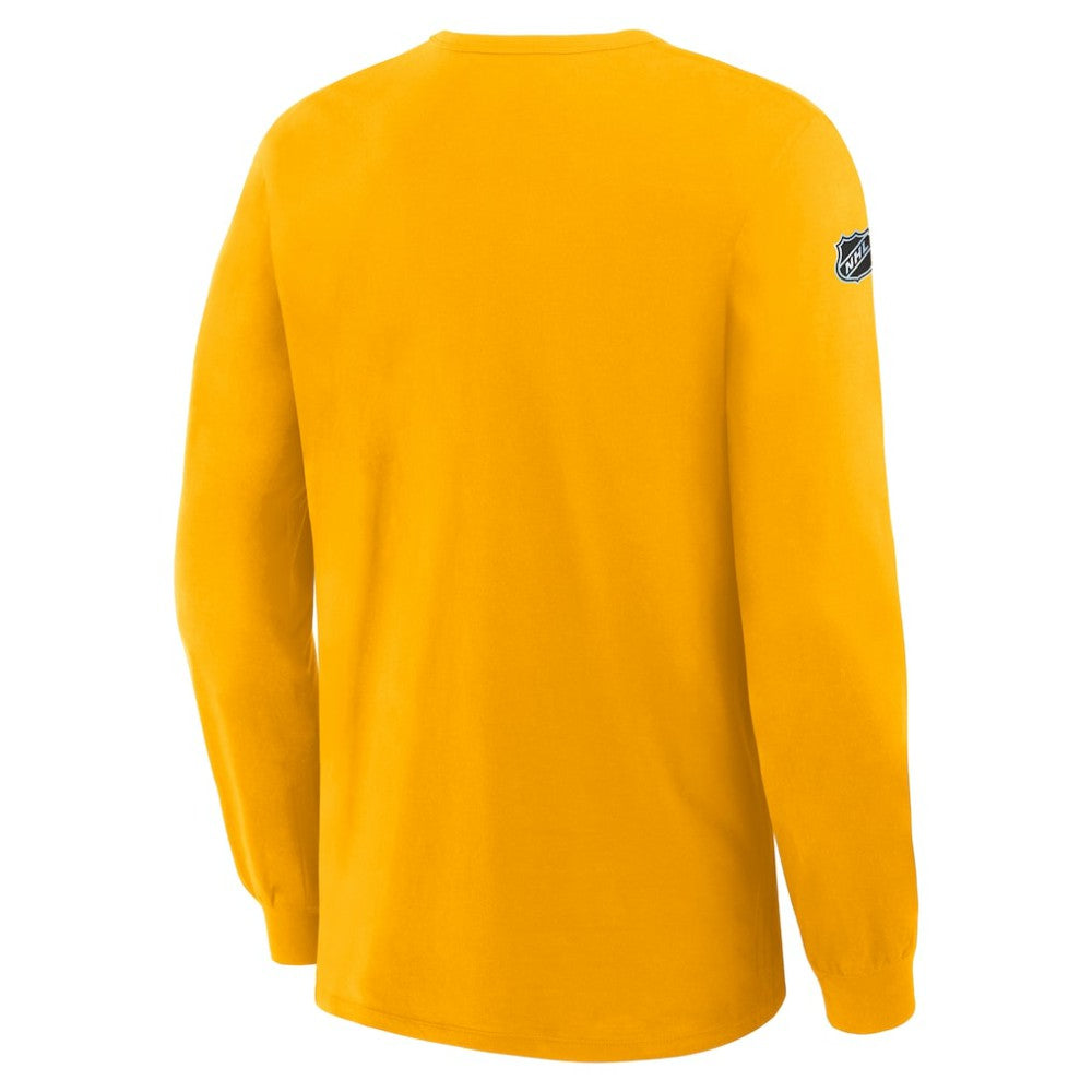 Pittsburgh Penguins Fanatics Authentic Pro Property Of Practice Long Sleeve T-Shirt - Gold T-shirts