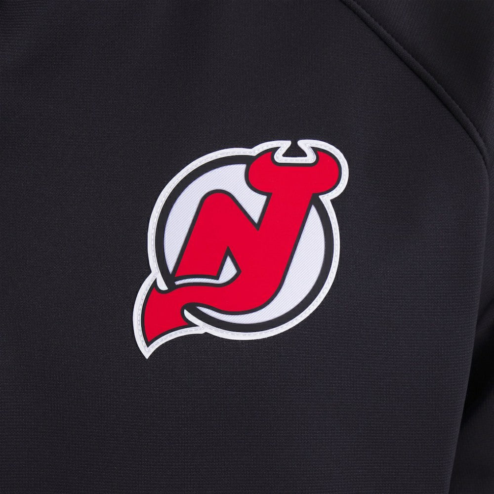 New Jersey Devils Fanatics Authentic Pro Rink Raglan Quarter-Zip Pullover - Black Jerseys