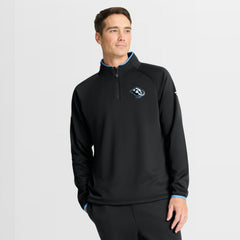 Utah Mammoth Fanatics Authentic Pro Rink Raglan Quarter-Zip Pullover - Black Pullover