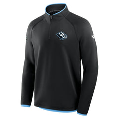 Utah Mammoth Fanatics Authentic Pro Rink Raglan Quarter-Zip Pullover - Black Pullover