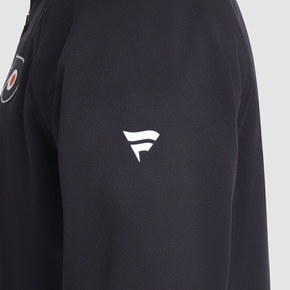Philadelphia Flyers Fanatics Authentic Pro Rink Raglan Quarter-Zip Pullover - Black Pullover