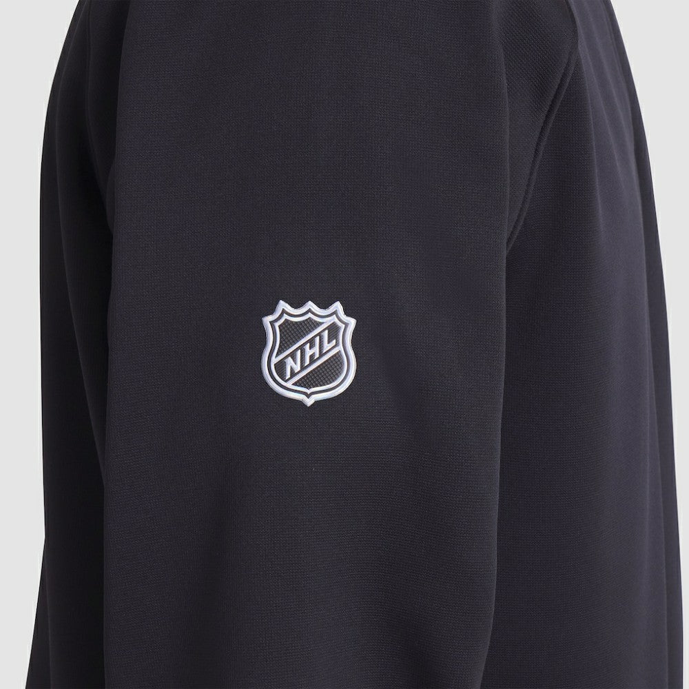 Pittsburgh Penguins Fanatics Authentic Pro Rink Raglan Quarter-Zip Pullover - Black Pullover