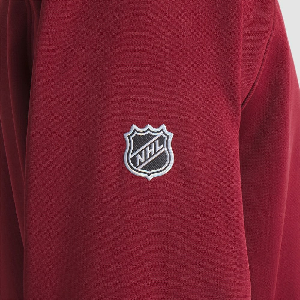 Colorado Avalanche Fanatics Authentic Pro Rink Raglan Quarter-Zip Pullover - Burgundy Pullover
