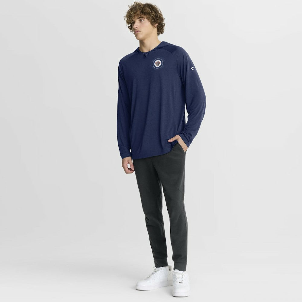 Winnipeg Jets Fanatics Authentic Pro Rink Hoodie - Navy Hoodies