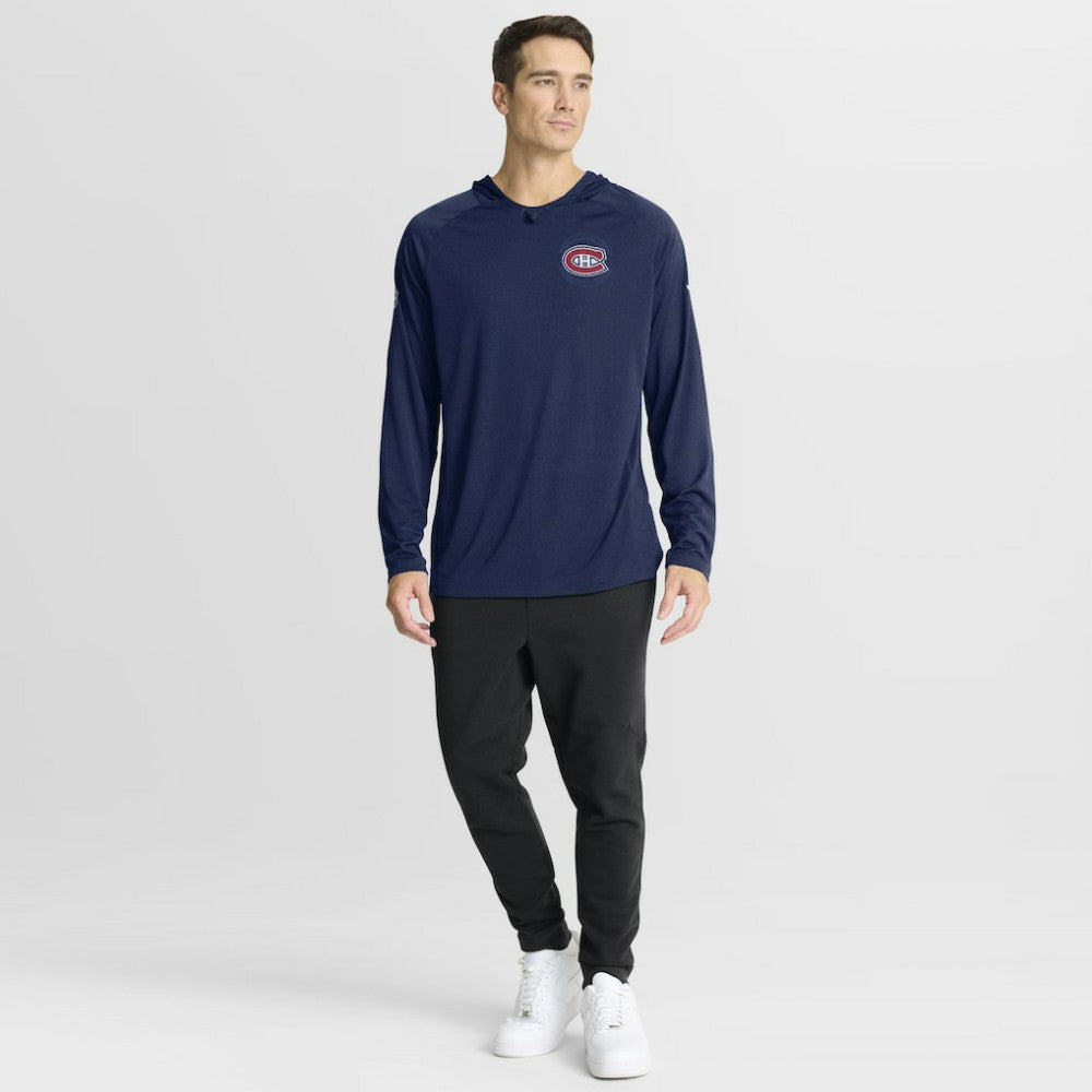 Montreal Canadiens Fanatics Authentic Pro Rink Hoodie - Navy Hoodies