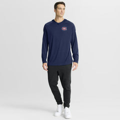 Montreal Canadiens Fanatics Authentic Pro Rink Hoodie - Navy Hoodies