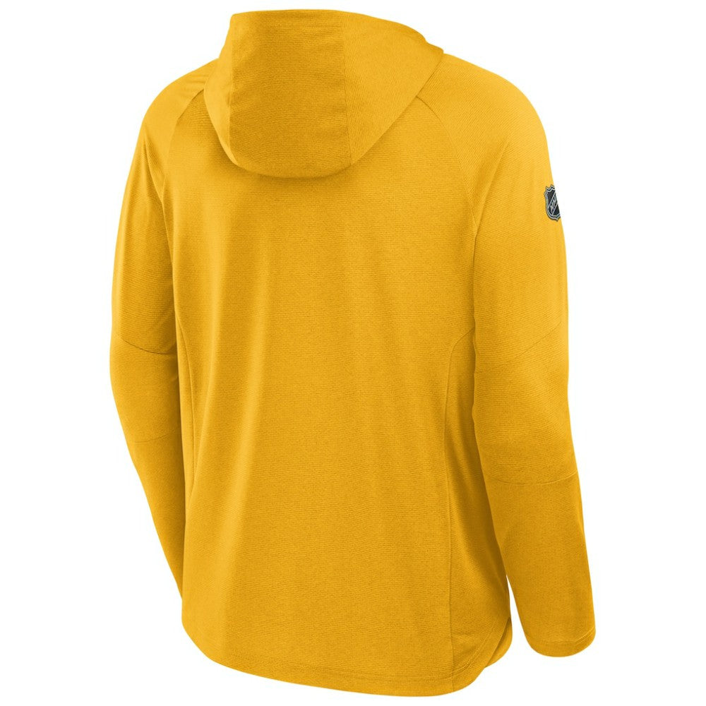 Nashville Predators Fanatics Authentic Pro Rink Hoodie - Gold Hoodies