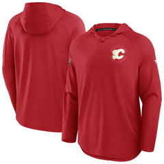 Calgary Flames Fanatics Authentic Pro Rink Hoodie - Red Hoodies